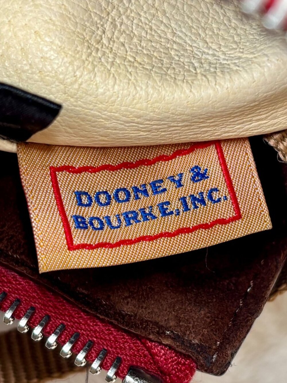 Dooney & Bourke Bordeaux Florentine Toscana Leather Front Pocket Satchel-Like Ne - Picture 14 of 16